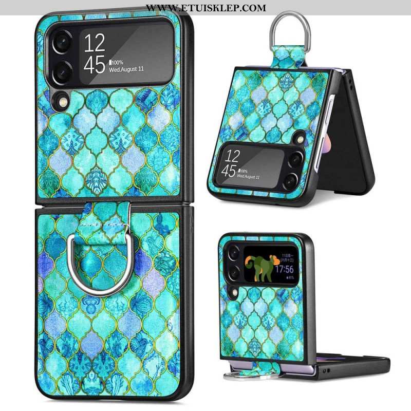 Etui do Samsung Galaxy Z Flip 4 Etui Folio Fantazja Z Pierścionkiem Caseneo